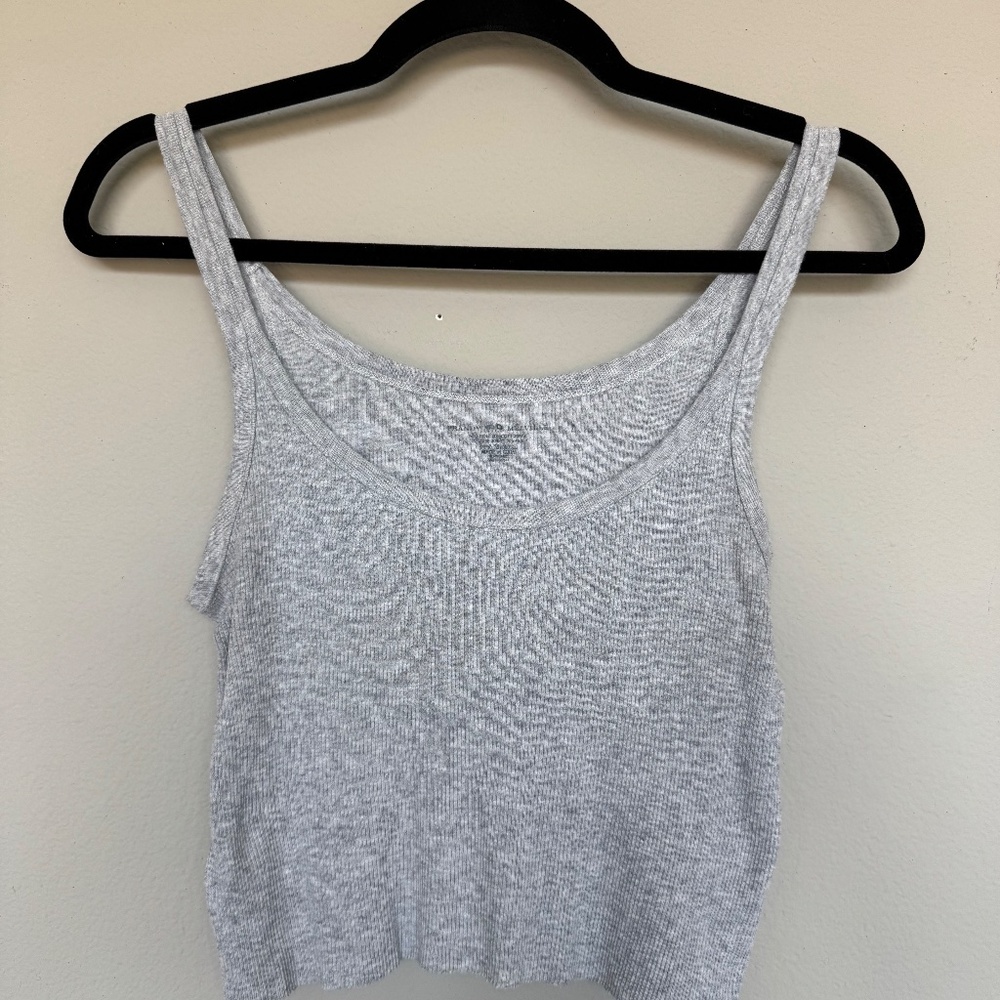 Brandy Melville Vintage heathered grey cropped tank